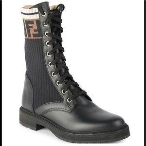 Fendi combat boots size 40